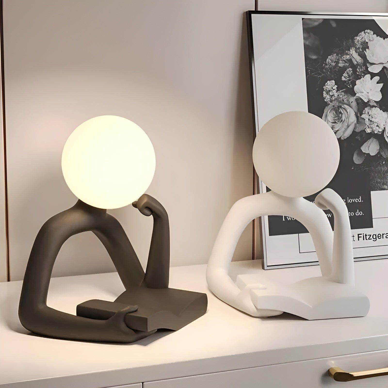 EvaGlow Abstract Luxe bordlampe - Moderne eleganse