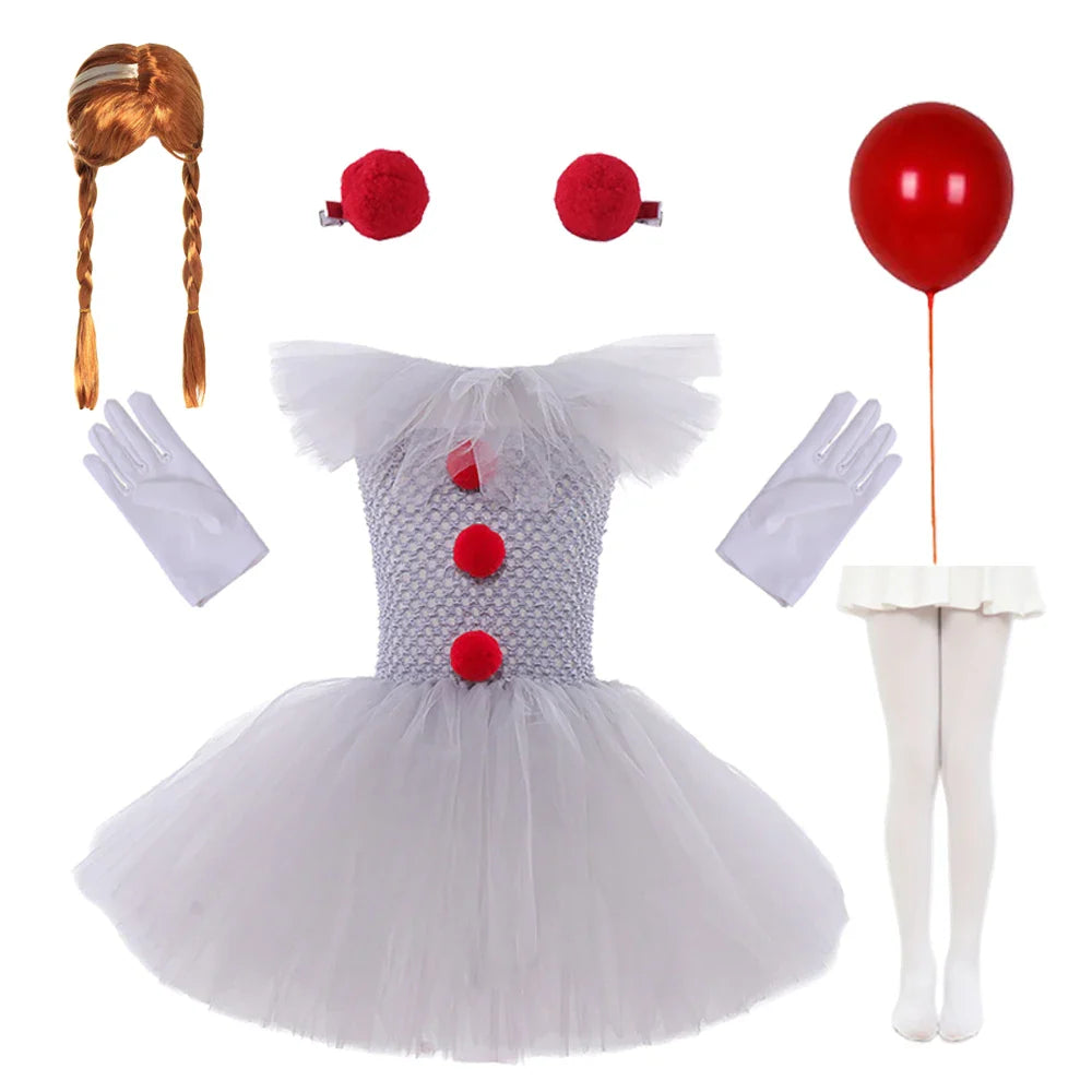 Charlotte Creepy Clown Tutu-kjole