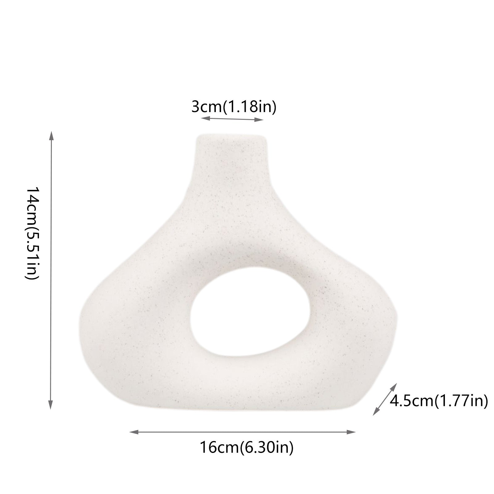 Orbiform Keramikkvase – Moderne Minimalistisk Rund Design