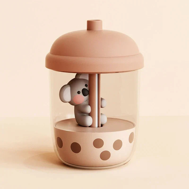 Koala Breeze Diffuser – Leken koppdesign med spinnende koala