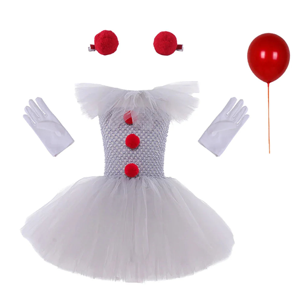 Charlotte Creepy Clown Tutu-kjole