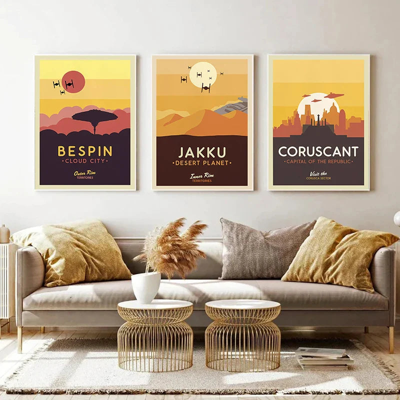 GalacticGetaways - Klassisk Star Wars-reiseplakat