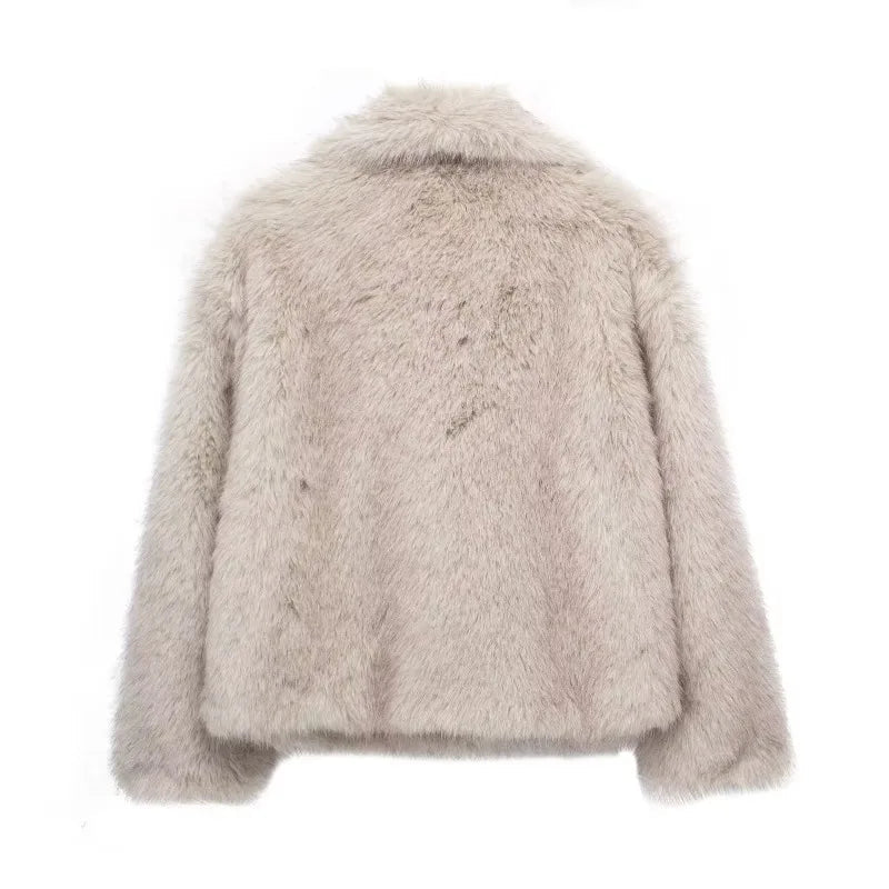 Susanne - Trendy fuskepelsjakke for kvinner