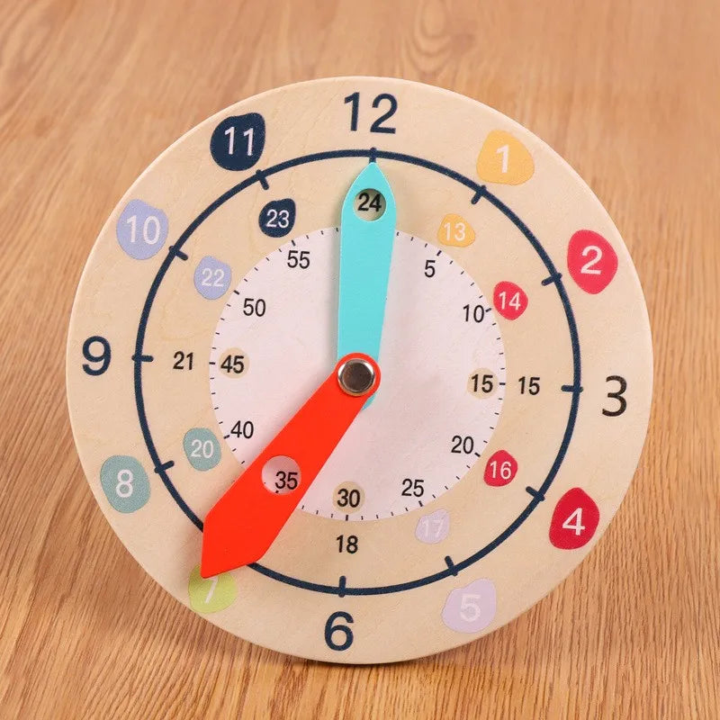 LæreTid barneklokke - Interaktiv læringsplate med 12 og 24 timers klokkeformat