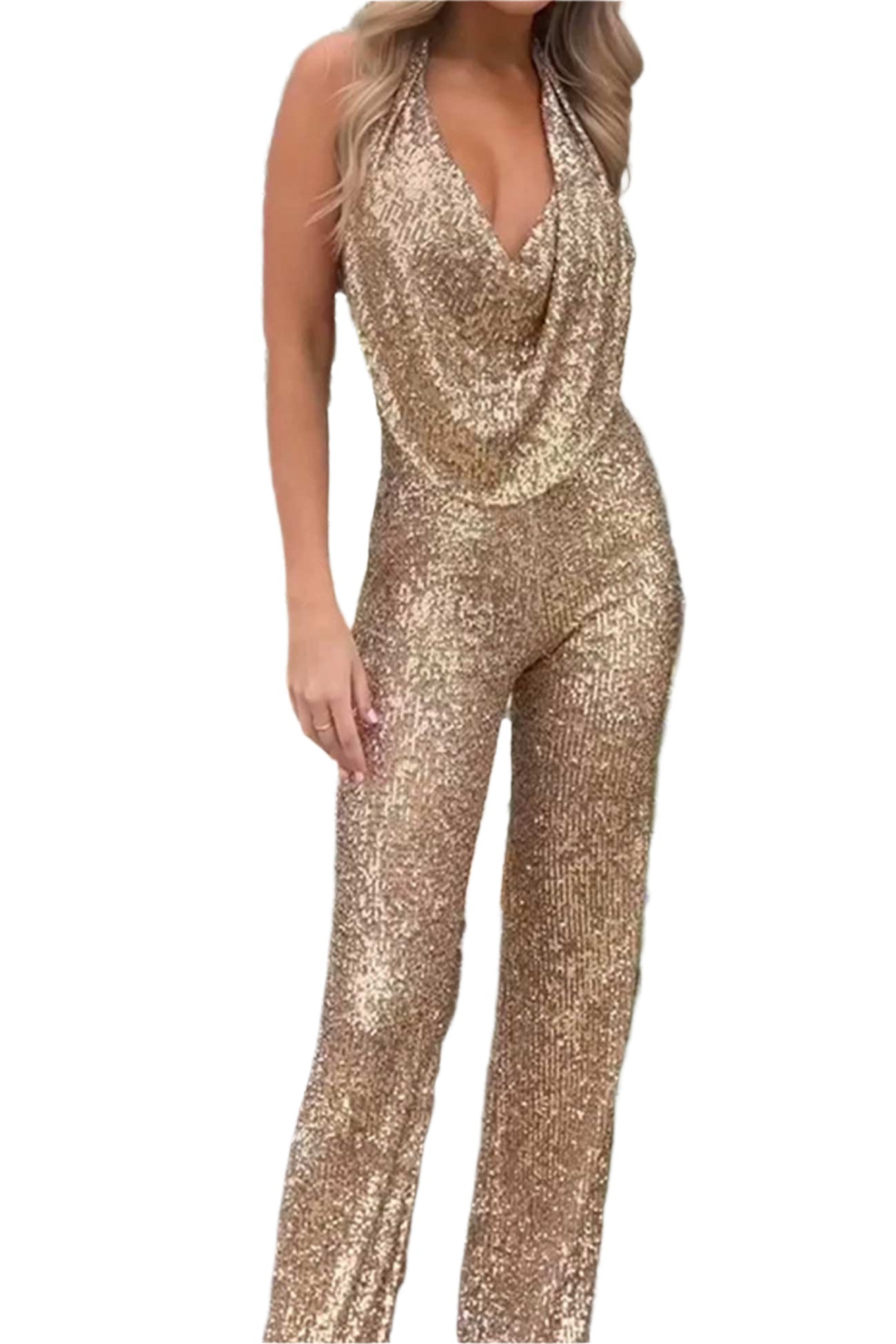 Stella Skreddersydd Jumpsuit med Vide Ben til Dame