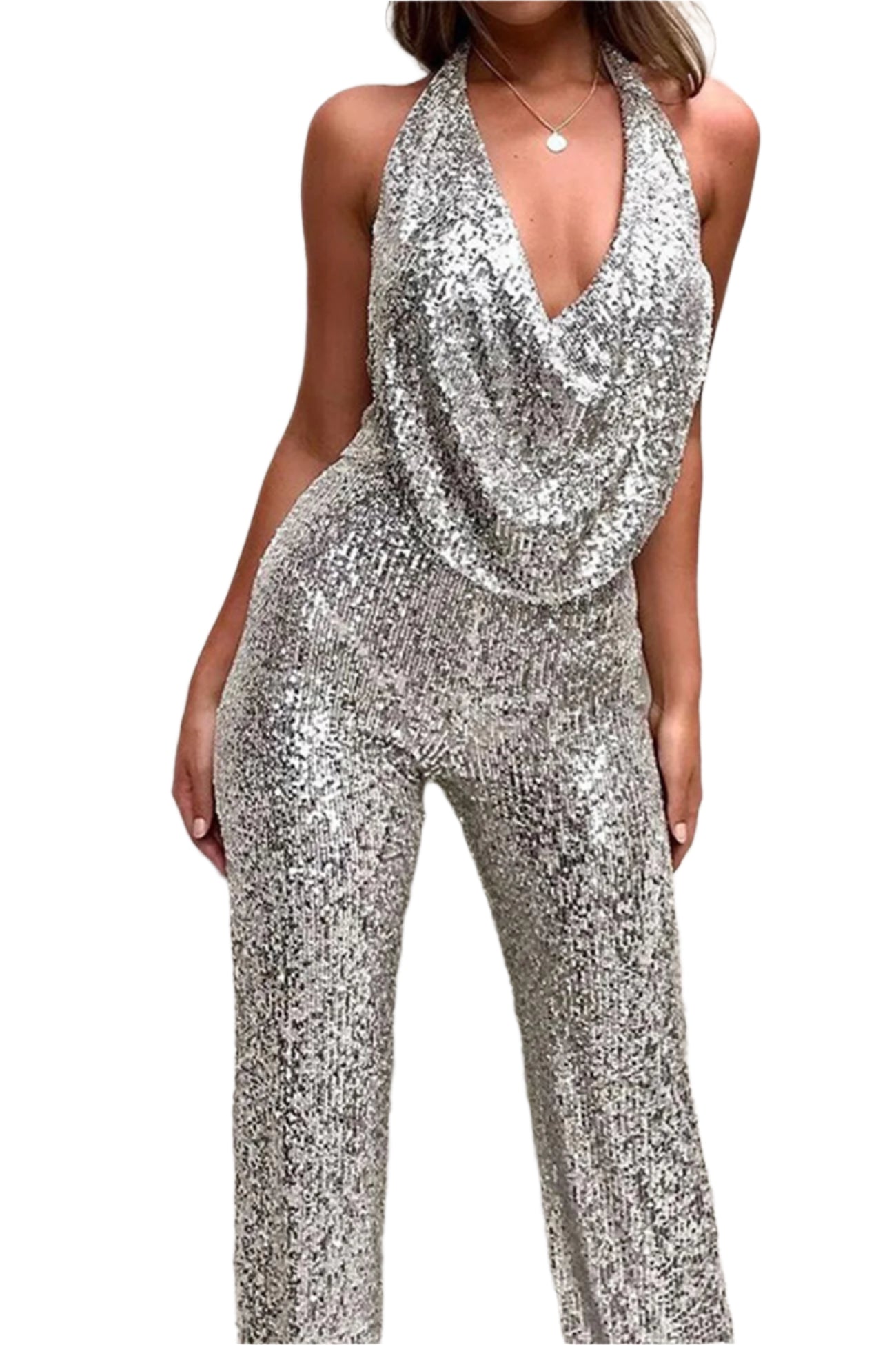 Stella Skreddersydd Jumpsuit med Vide Ben til Dame