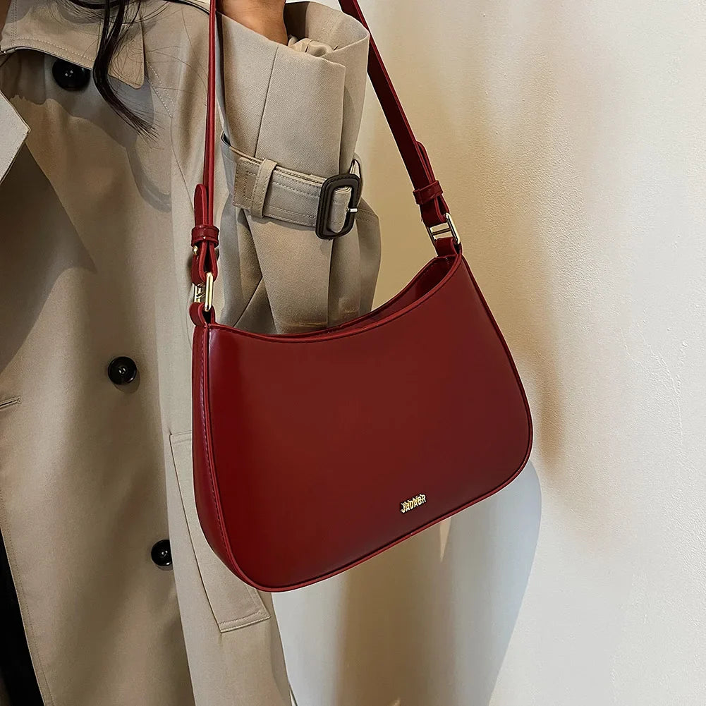 Michelle - Crossbody-veske i strukturert skinn