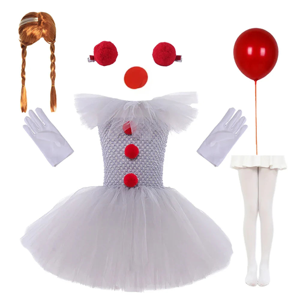 Charlotte Creepy Clown Tutu-kjole