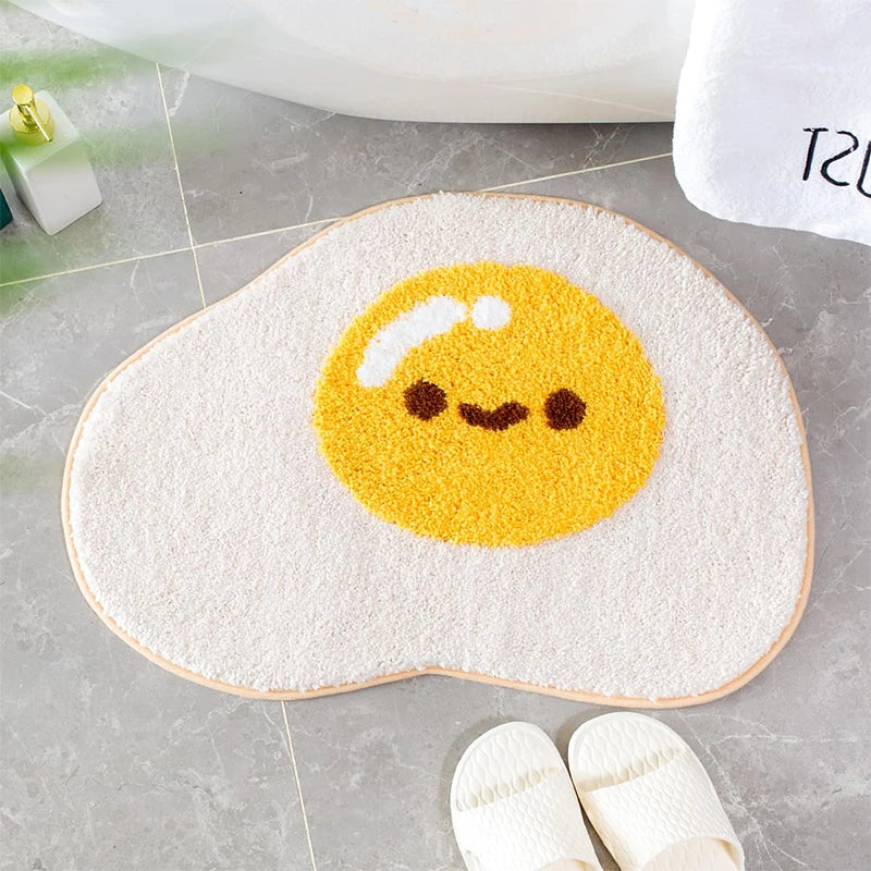 SunnySide Up - Myk stekt egg tegneserie badematte