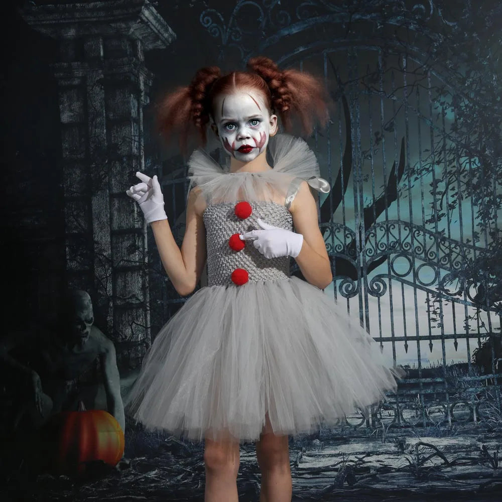 Charlotte Creepy Clown Tutu-kjole