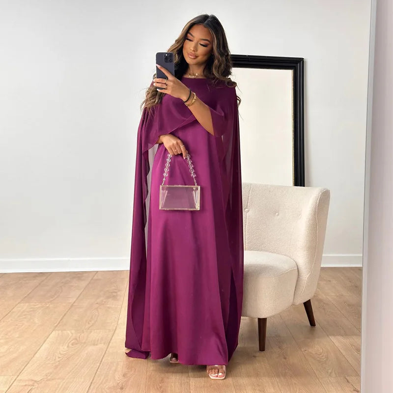 Jennifer - Elegant kappe maxi kjole