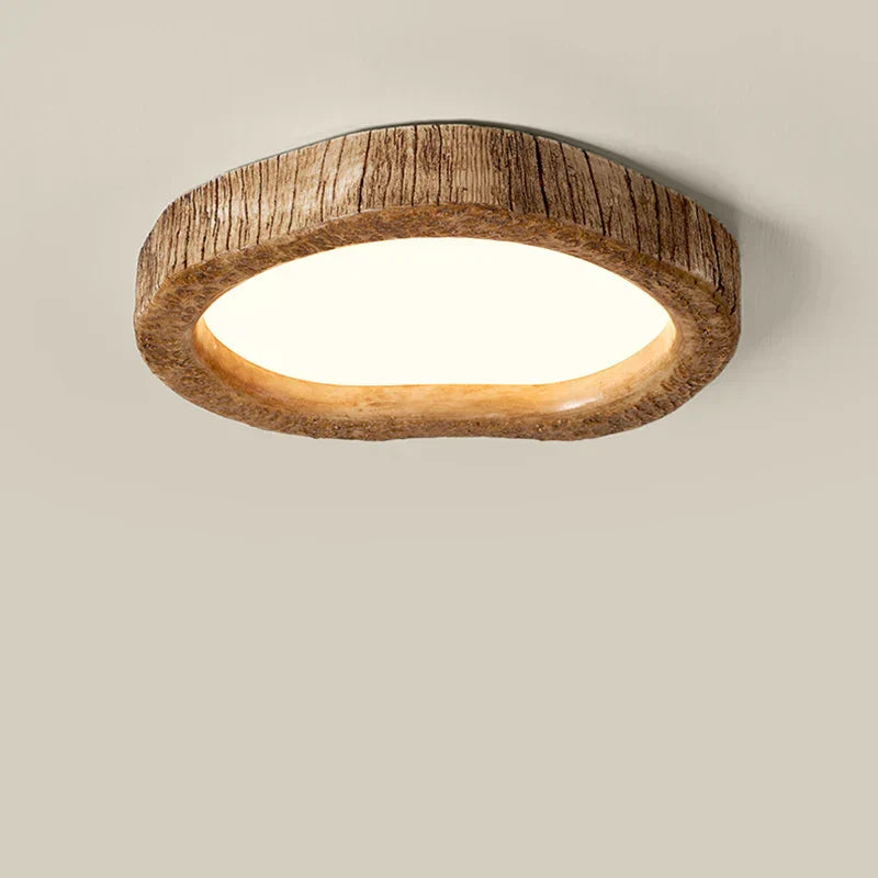 LumiWood fortryllende rustikk taklampe med LED