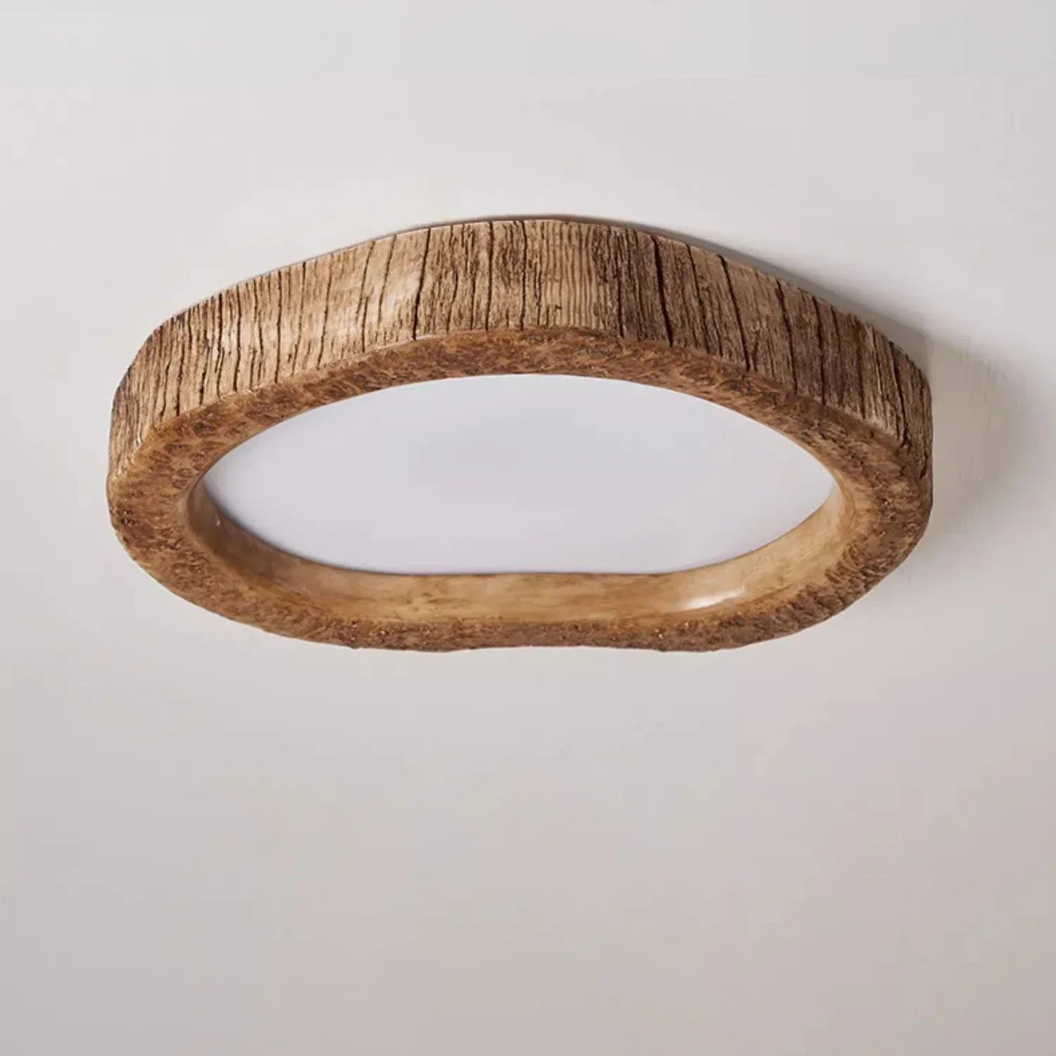 LumiWood fortryllende rustikk taklampe med LED