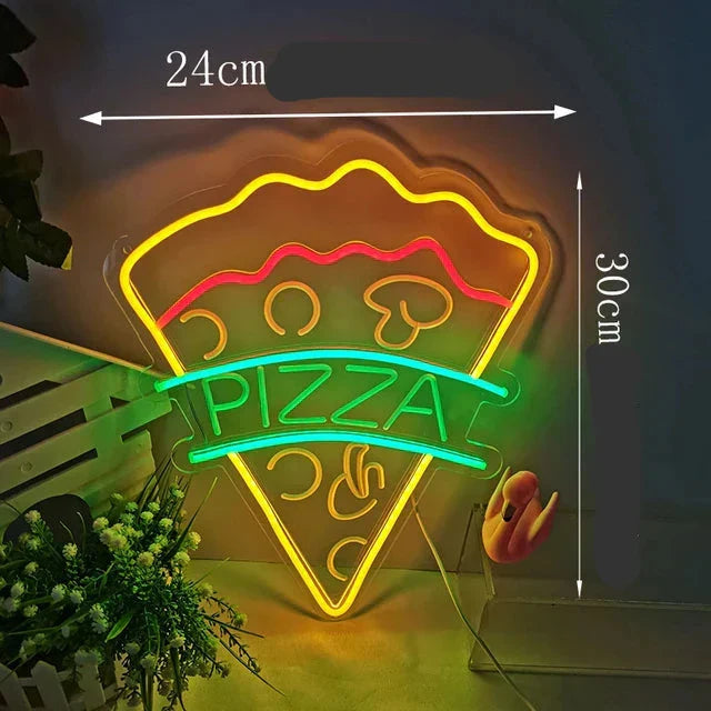 GlowBite fastfood-natlys i neon - skab en trendy og sjov atmosfære