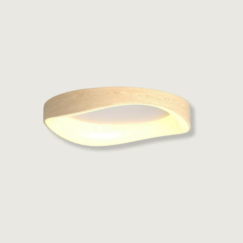 LysLuna Elegant taklampe i tre med myk LED-belysning
