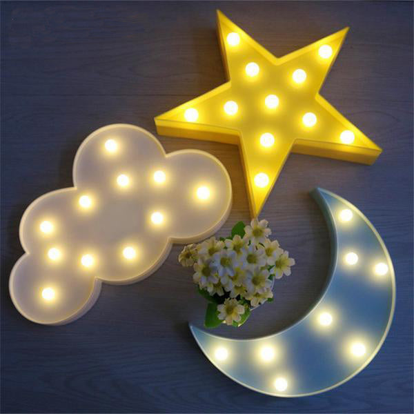 ElegantGlow - Himmelsk Natlys LED-dekorasjon