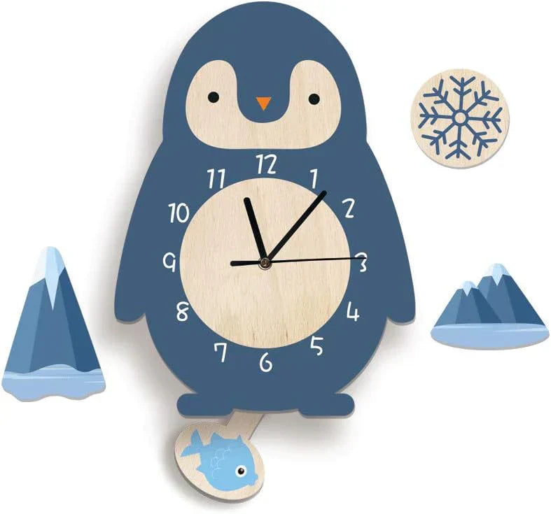 WildTime - Kunstnerisk veggklokke med dyr