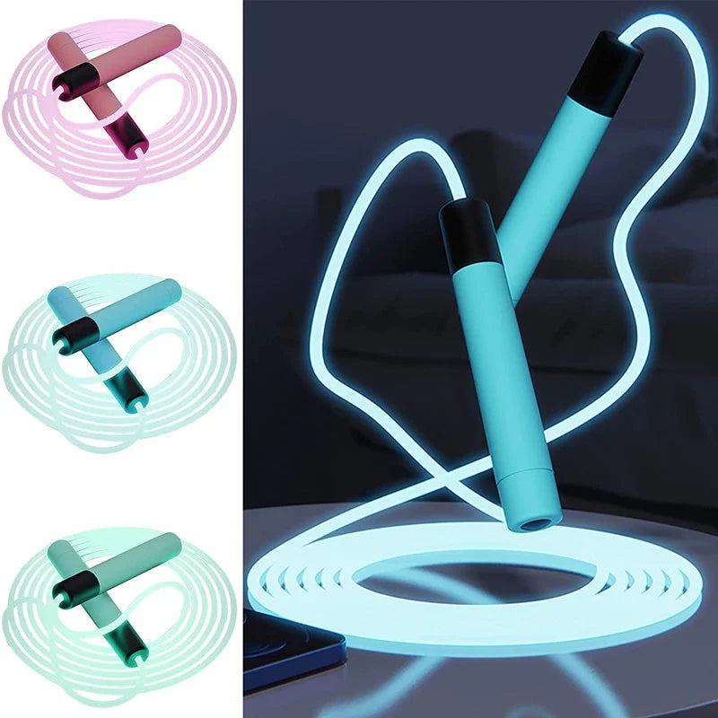 GlowFit - hoppetau med LED-lys for trening og moro