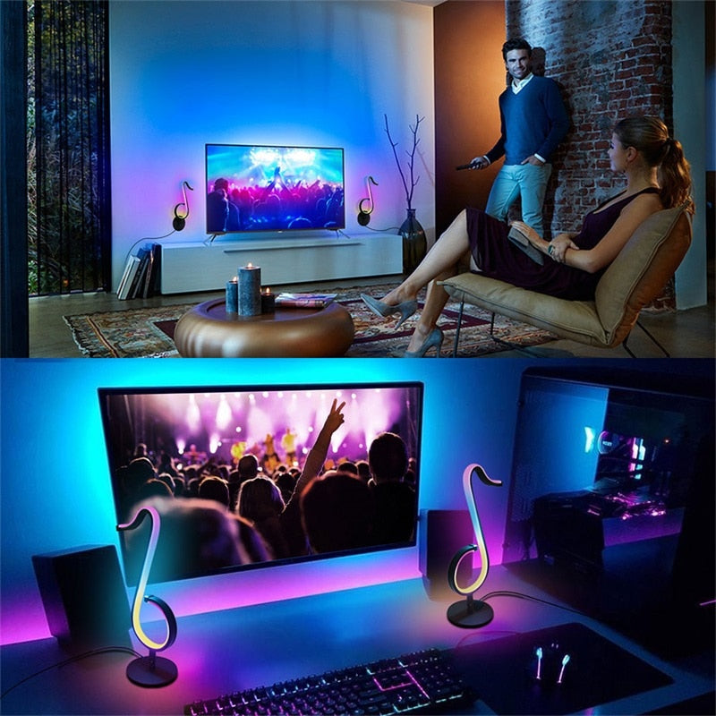 LumeTune - RGB LED notisblokklampe med fjernkontroll
