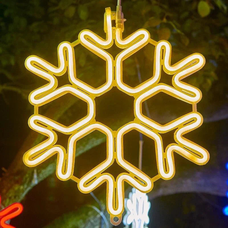 SnowGlow LED-snøfnuggbelysning - magisk glød for en fortryllende atmosfære