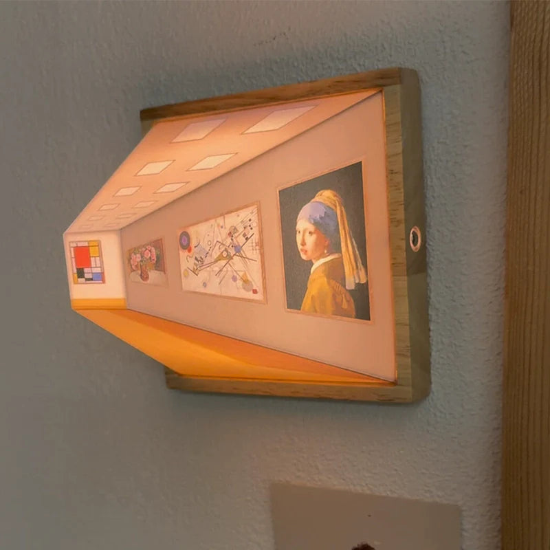 ArtGlow - vegglampe med optisk illusjon i 3D