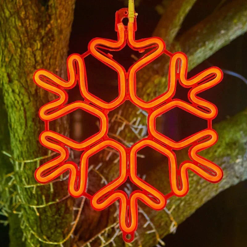 SnowGlow LED-snøfnuggbelysning - magisk glød for en fortryllende atmosfære