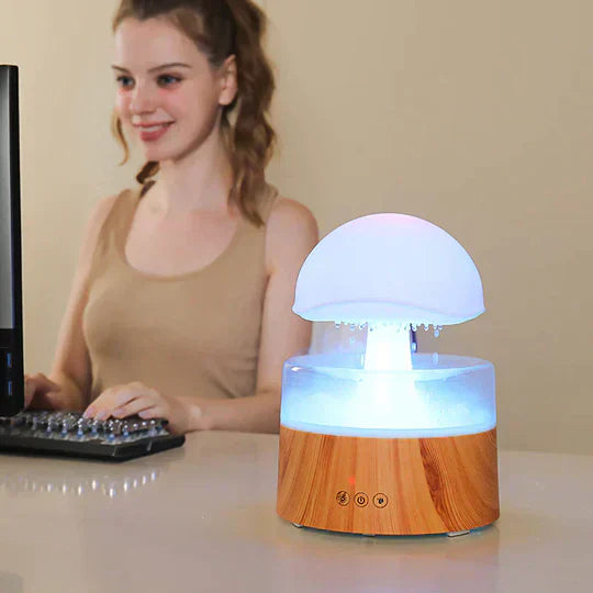 SereneBreeze - Luftfukter med nattlys og elegant design