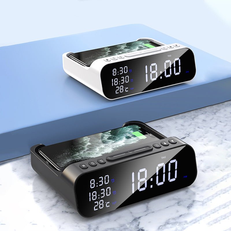 ChargeTime Pro – Digital vekkerklokke med trådløs lading og stort display