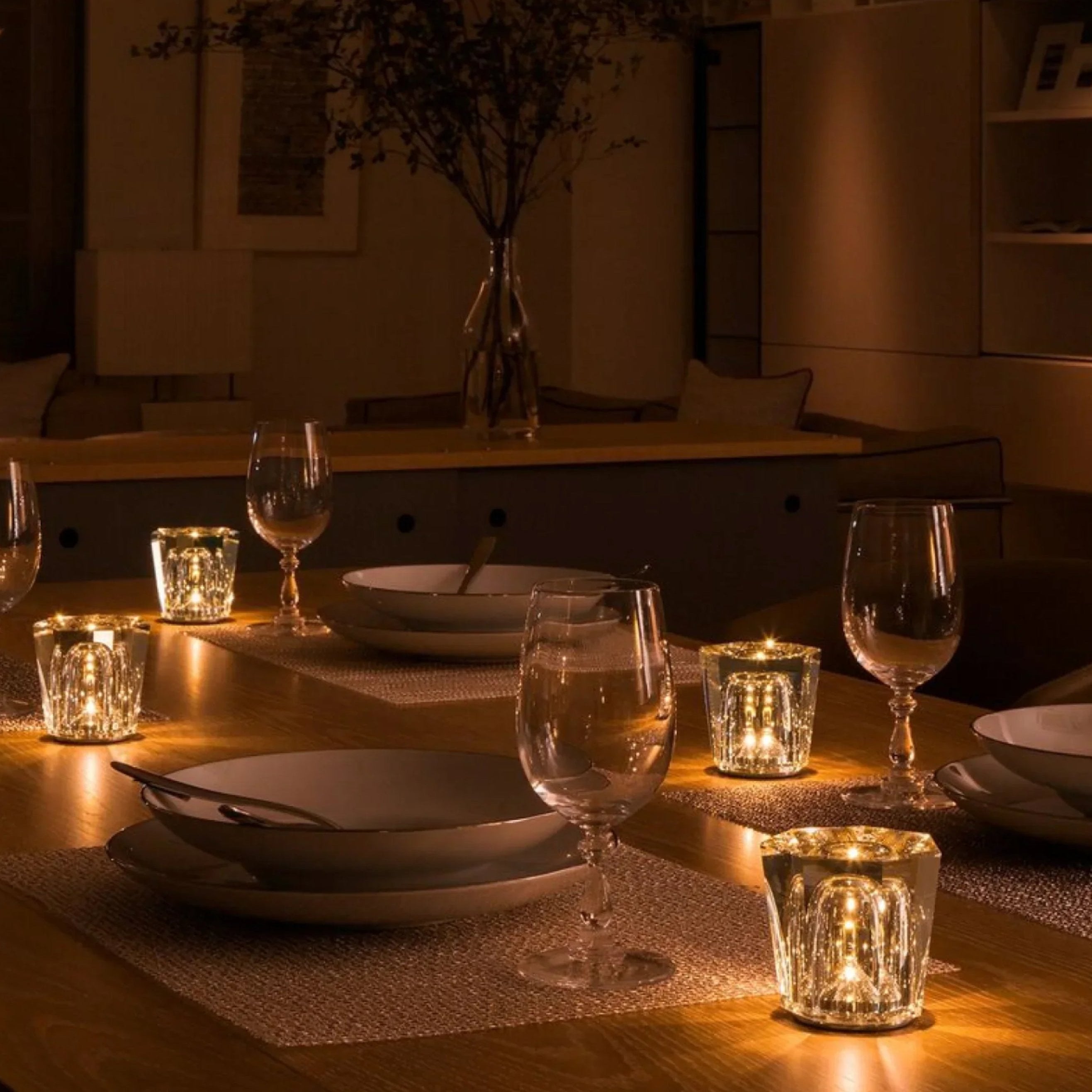 Diamant Glød LED Krystallampe