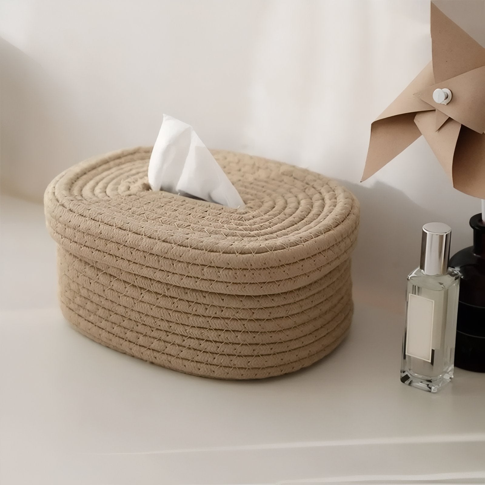 TissuElegance - Elegant utformet ovalt stoffboksdeksel