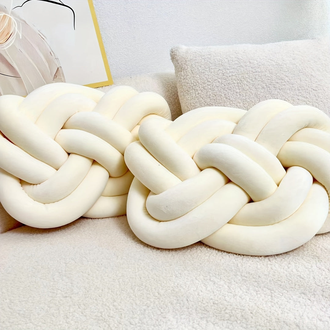 CozyPlush sett med 2 plysj pynteputer – myk eleganse for hjemmet ditt