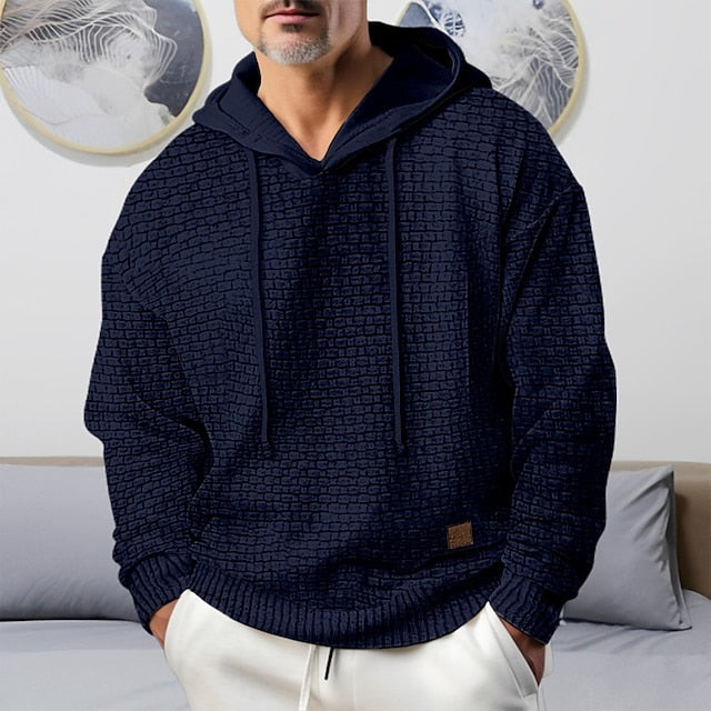 Frederick - Avslappet hettegenser med justerbar snøring