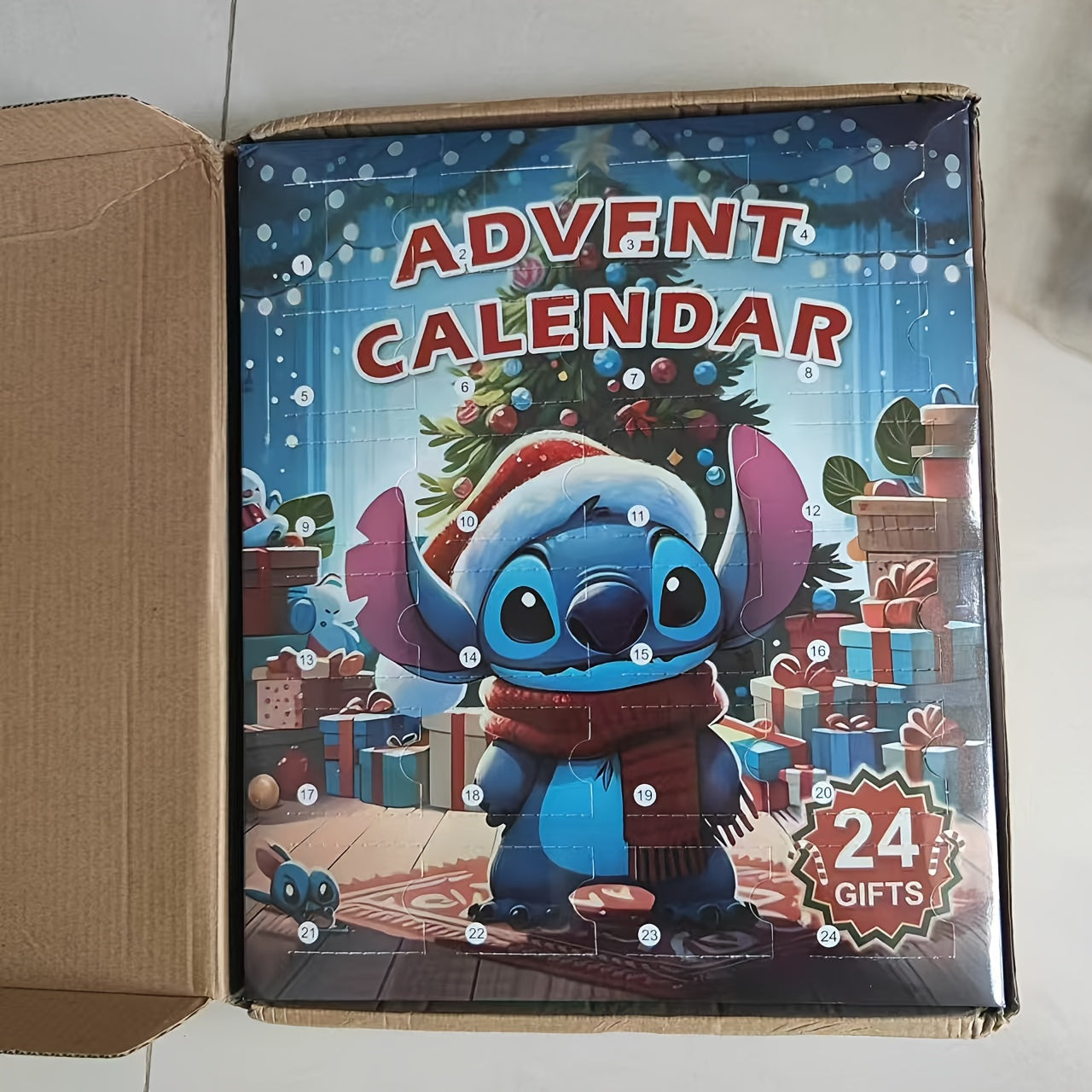 Stitch Adventskalender-lekesett | 24 deler interaktiv juleoverraskelse