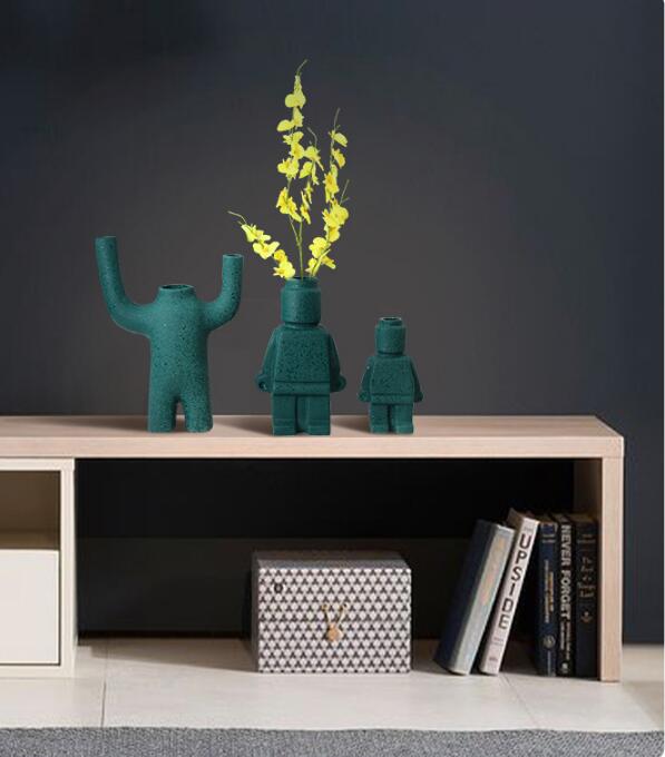 RoboBloom moderne robotblomsterpotter – Unik dekorasjon for hjemmet ditt