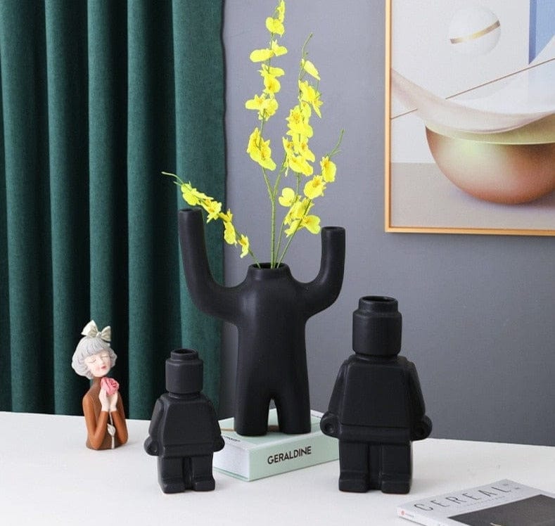 RoboBloom moderne robotblomsterpotter – Unik dekorasjon for hjemmet ditt