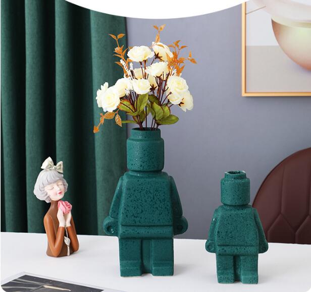 RoboBloom moderne robotblomsterpotter – Unik dekorasjon for hjemmet ditt