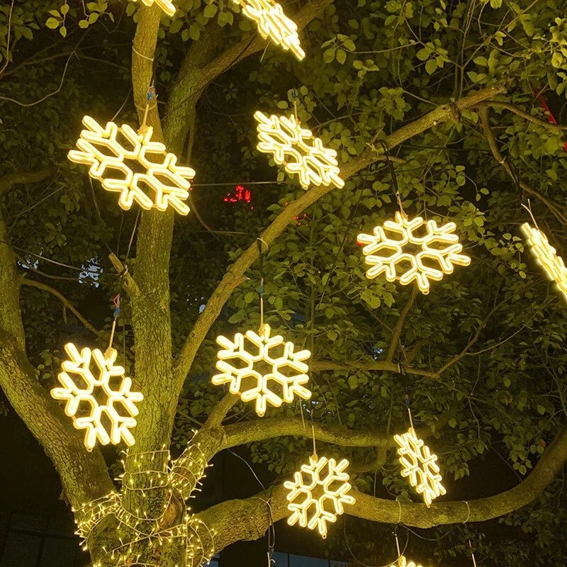 FrostLume Snøfnugg LED-lyslenke