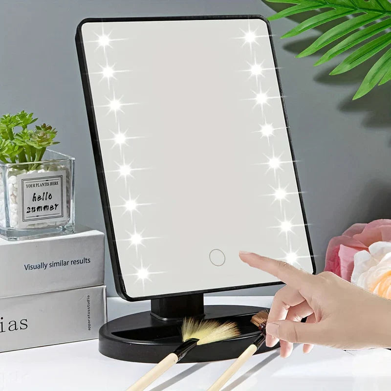 LumiTouch LED-sminkespeil med berøringskontroll – Perfekt belysning for feilfri sminke