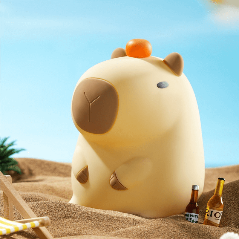CappyGlow - Mykt nattlys med capybara-tema