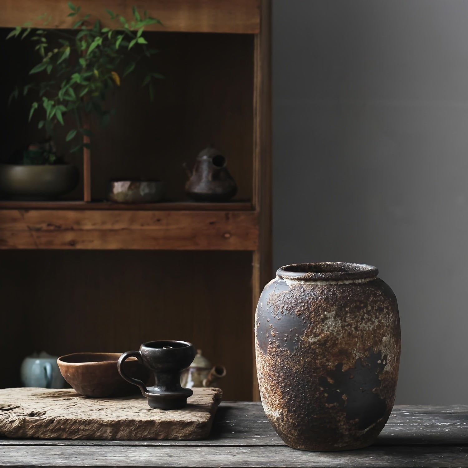 HarvestBloom - Kunstnerisk teksturert dekorativ vase