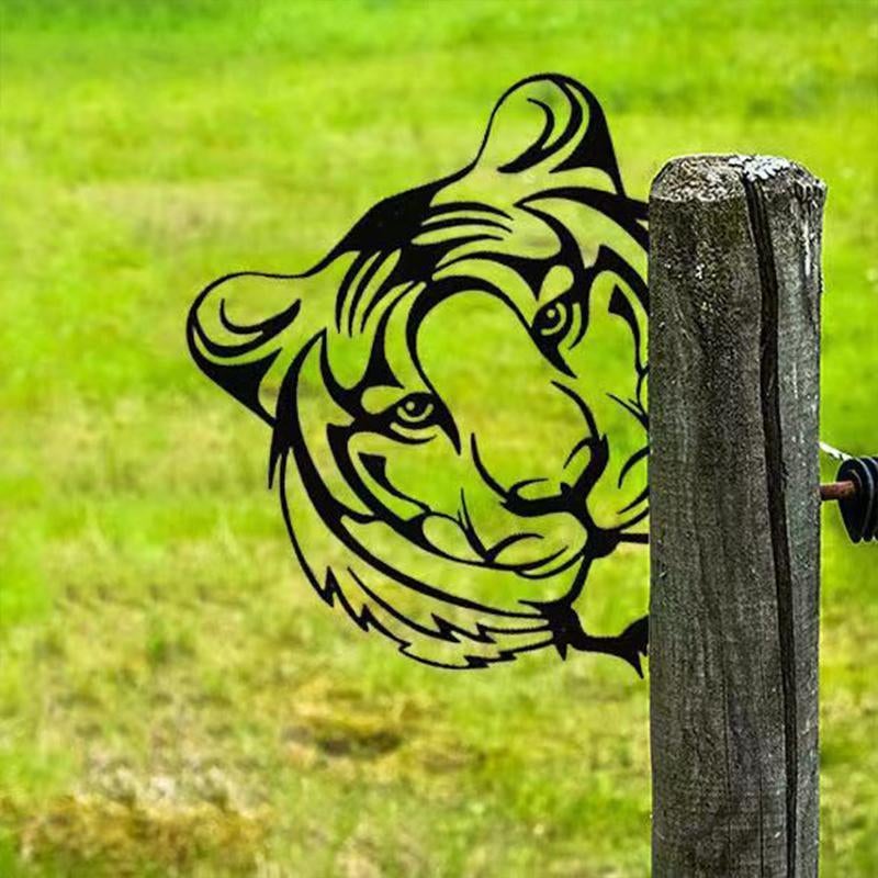 WildPost - Gjerdetoppere med dyresilhuett i metall