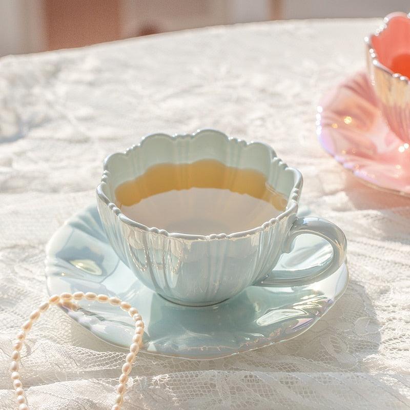 BlossomBrew - Elegante kaffekopper med blomster