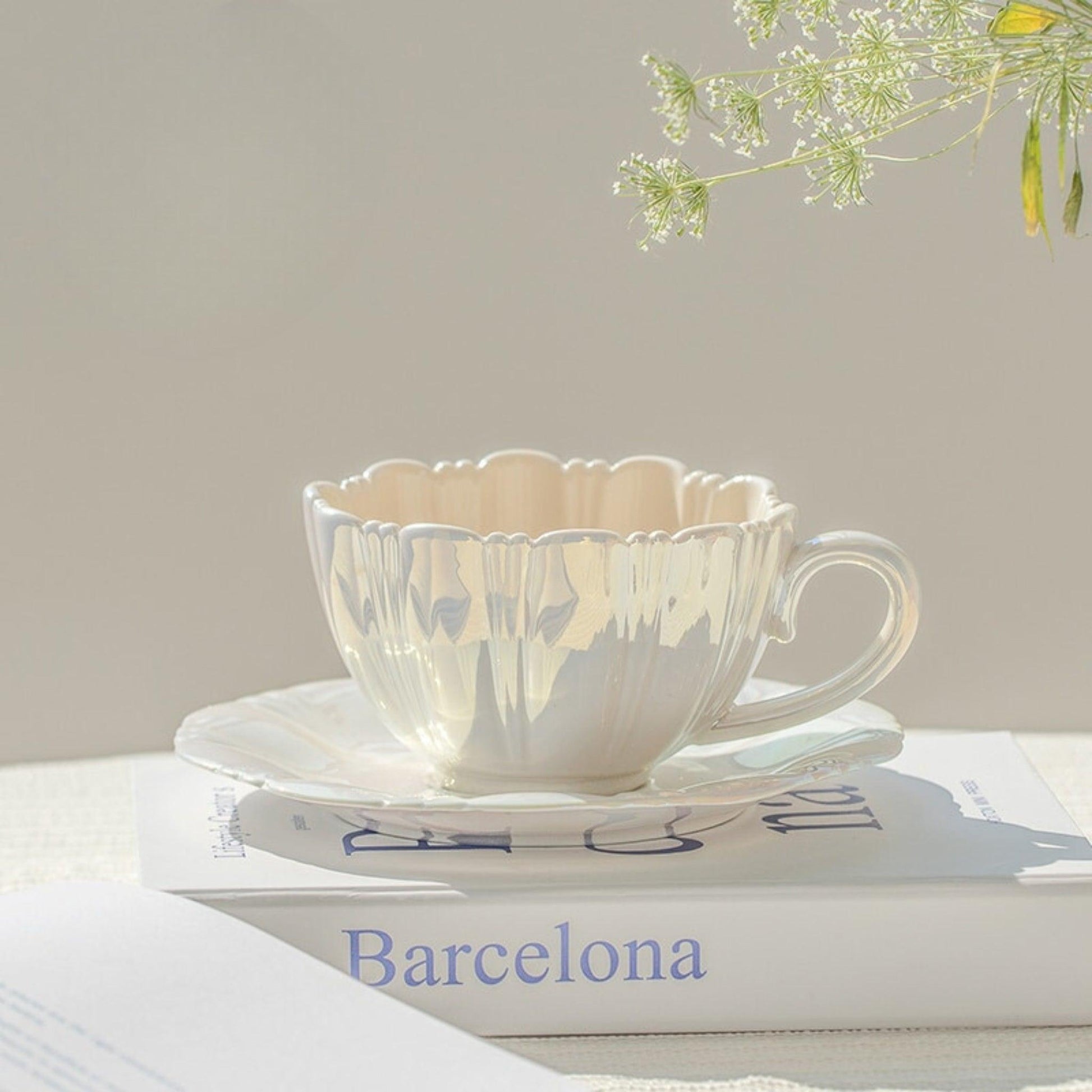 BlossomBrew - Elegante kaffekopper med blomster