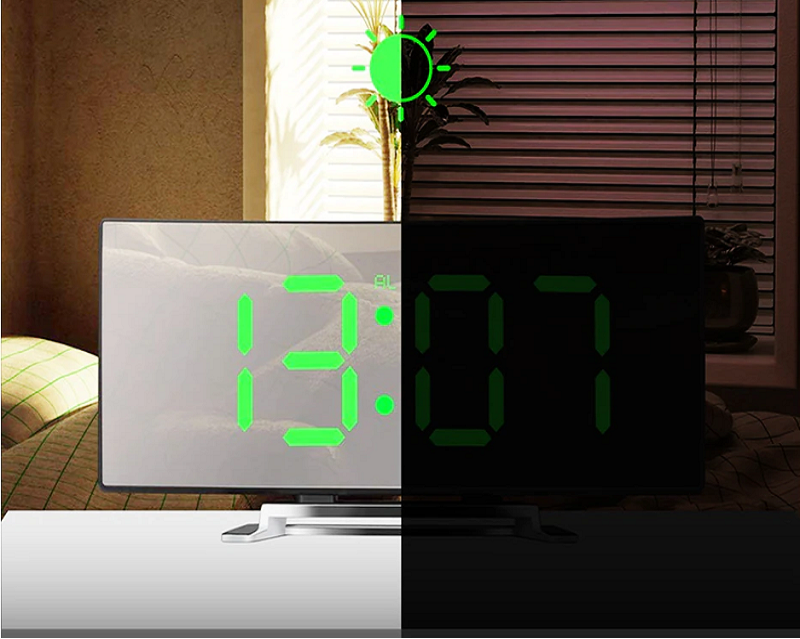 GlowTime - Moderne digital vekkerklokke