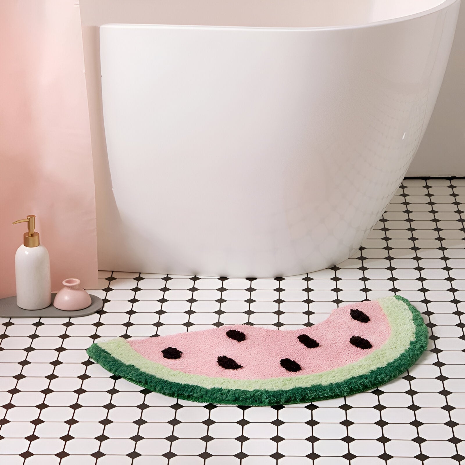 MeloMat - Finurlig design Vannmelonskive badematte