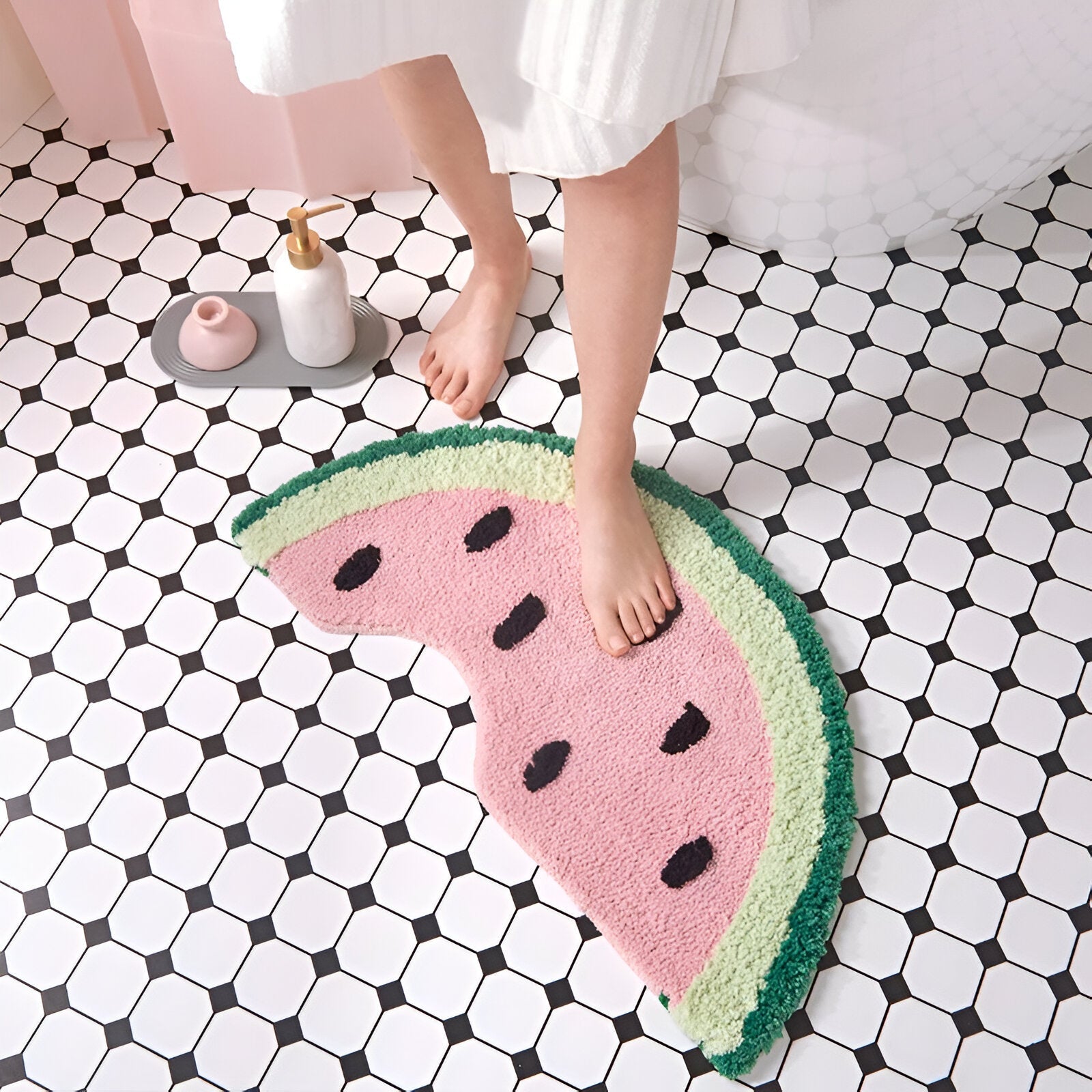 MeloMat - Finurlig design Vannmelonskive badematte