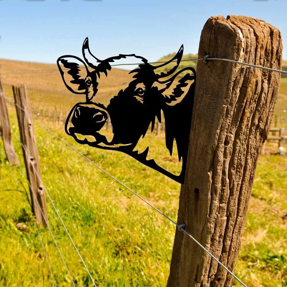 WildPost - Gjerdetoppere med dyresilhuett i metall
