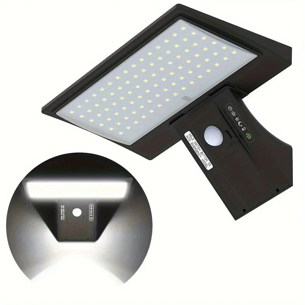 LumiGuard solcelledrevet vegglampe med bevegelsessensor
