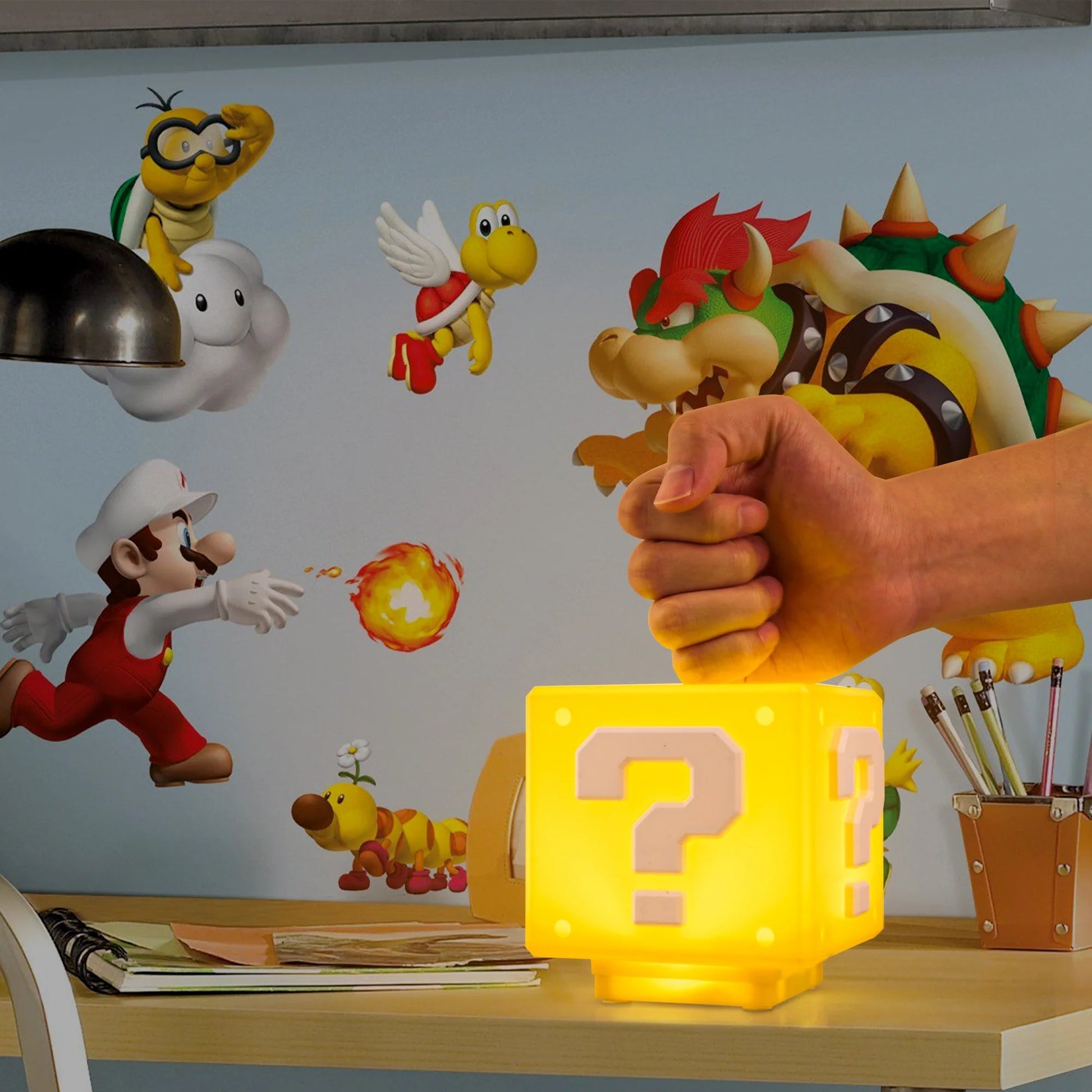 Power-Up Blokk nattlys - Super Mario-inspirert spilldekor