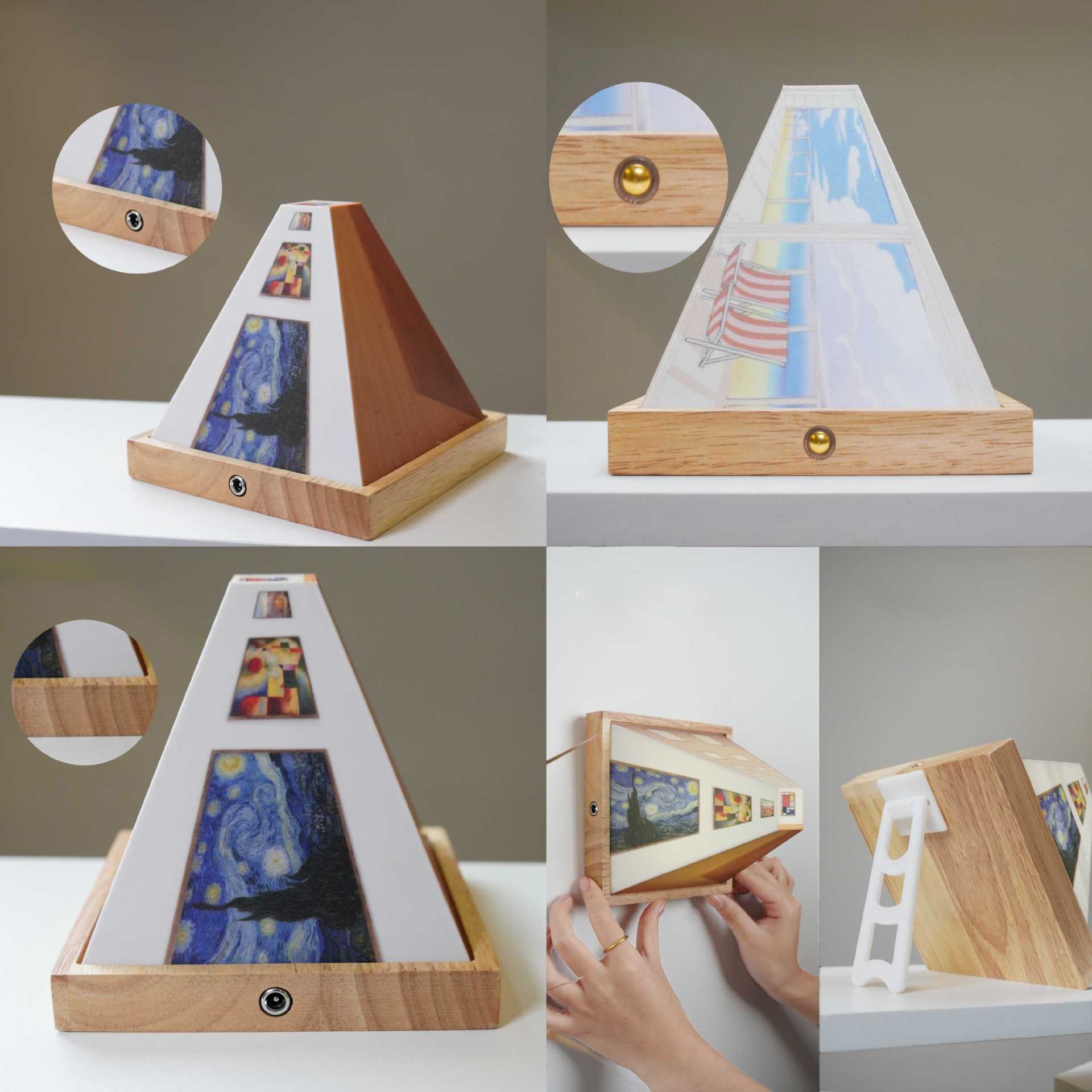 ArtGlow - vegglampe med optisk illusjon i 3D